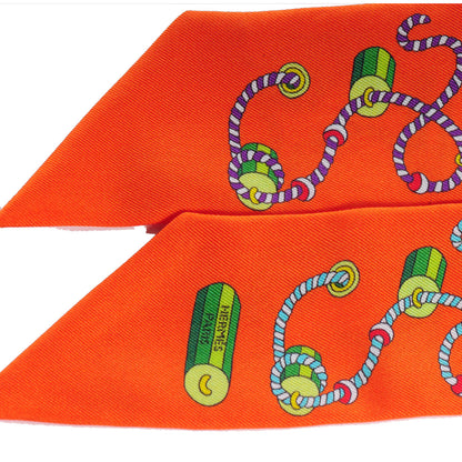 Hermes Silk Cordages Twilly Scarf Orange 4 of 6