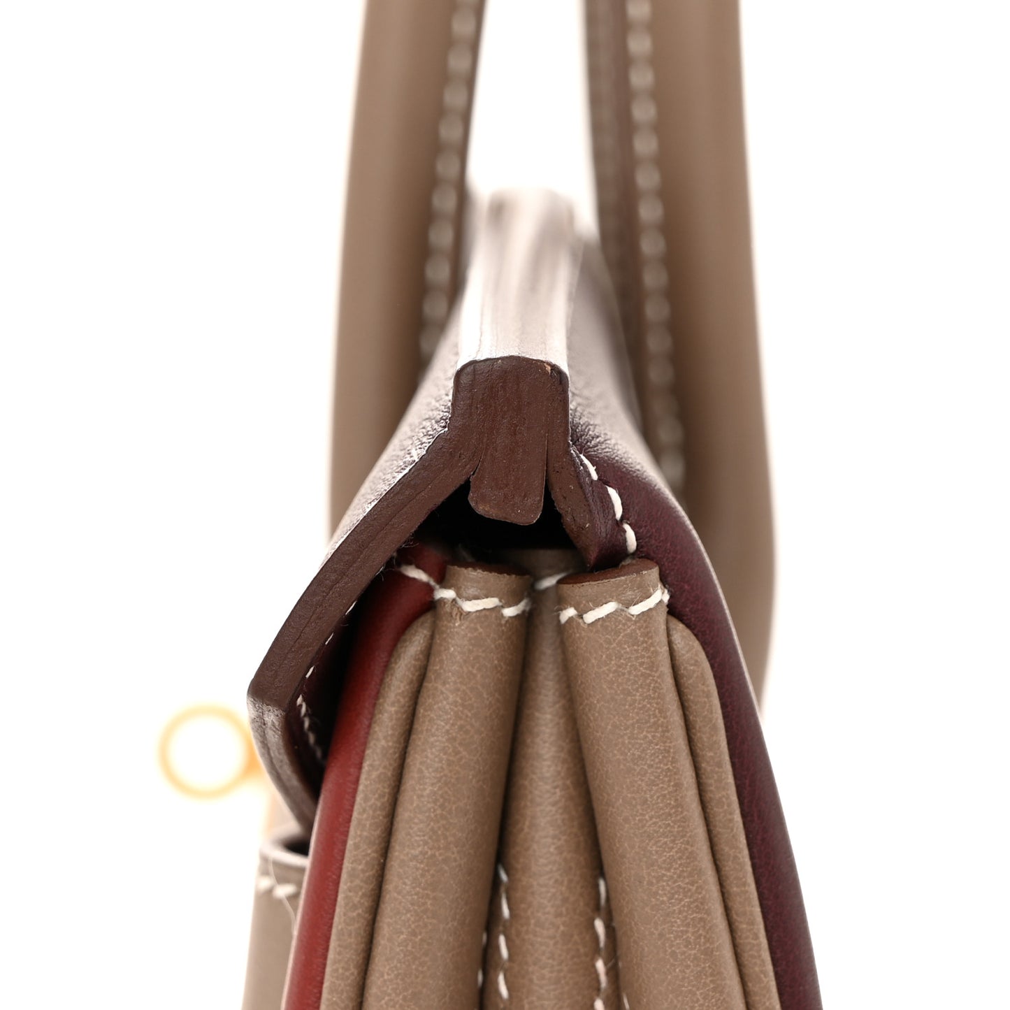 Swift Horseshoe Birkin 30 Rouge H Etoupe Rouge Sellier