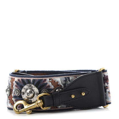 Christian Dior Canvas Embroidered Studded KaleiDiorscopic Shoulder Strap Multicolor 1 of 5