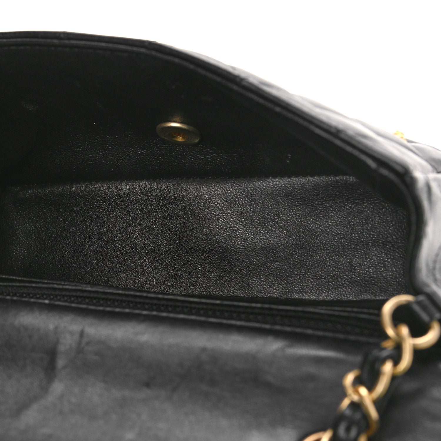 Chanel Lambskin Quilted Studded Mini Rectangular Flap Black 5 of 13