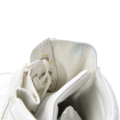 Chanel Calfskin High Top CC Sneakers 36 White 12 of 21