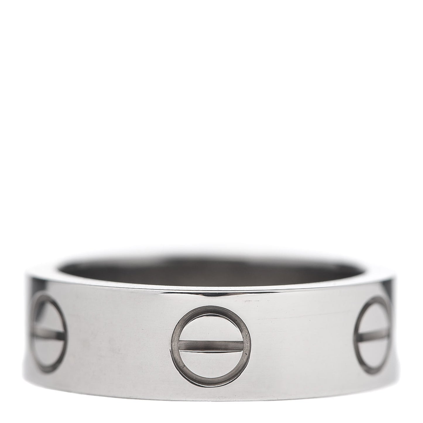 18K White Gold 5.5mm LOVE Ring 50 5.25