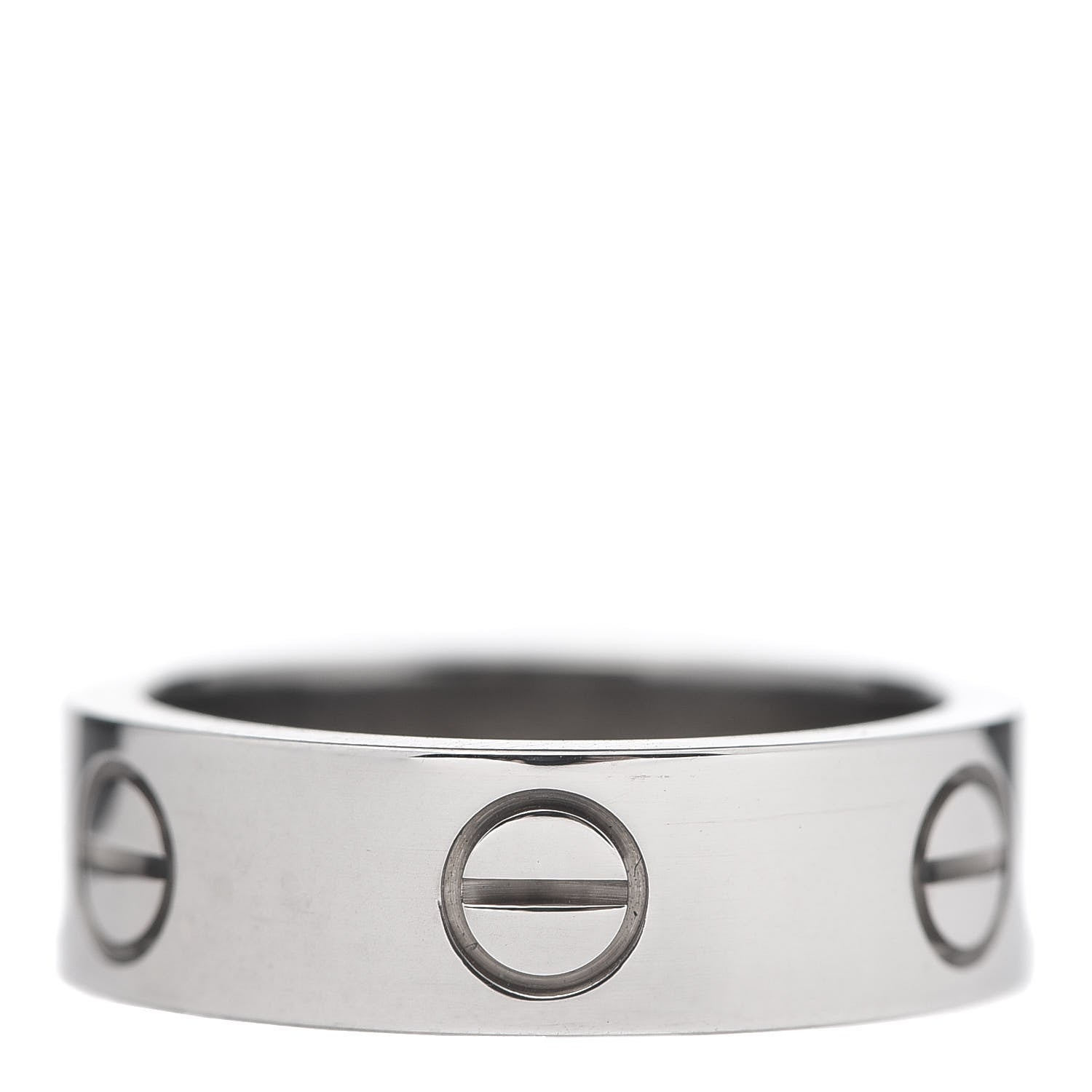 Cartier 18K White Gold 5.5mm LOVE Ring 50 5.25 3 of 6