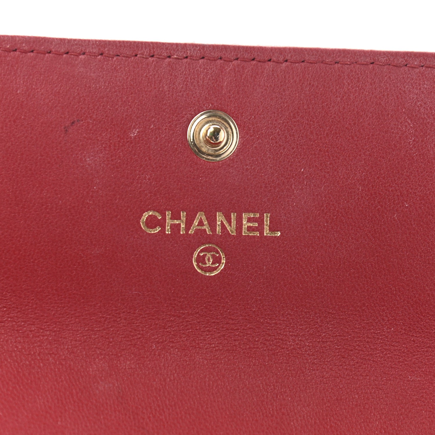 Chanel Lambskin Quilted Trendy CC Large Gusset Flap Wallet Dark Red 6 of 10