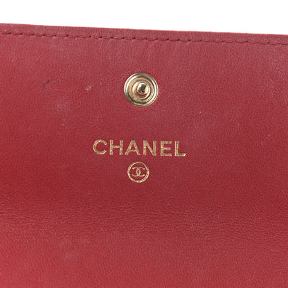Chanel Lambskin Quilted Trendy CC Large Gusset Flap Wallet Dark Red 6 of 10