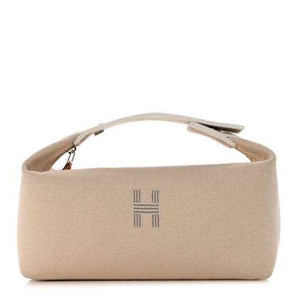 Hermes Canvas Small Bride-A-Brac Pouch Natural 1 of 6