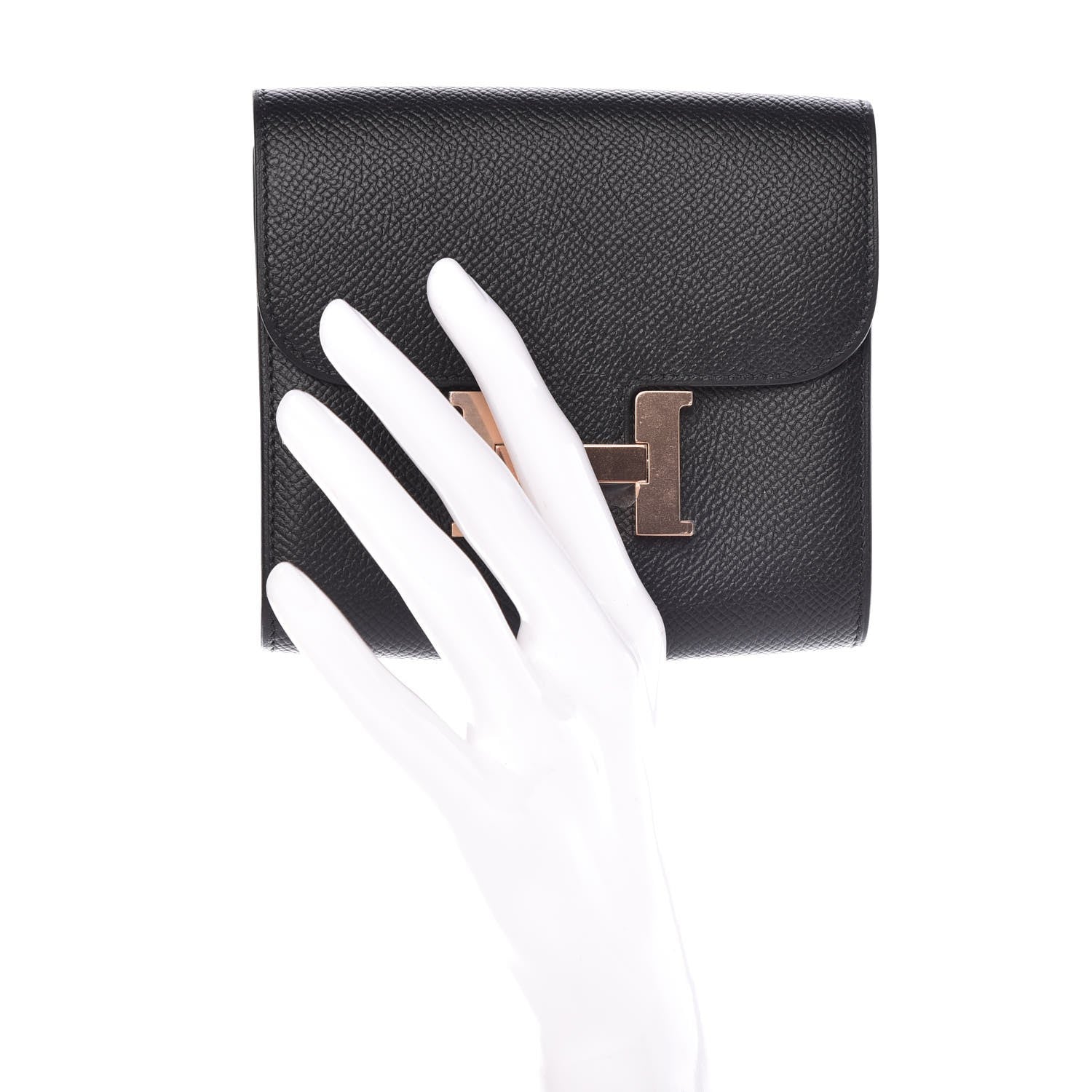 Hermes Epsom Constance Short Wallet Black 2 of 8