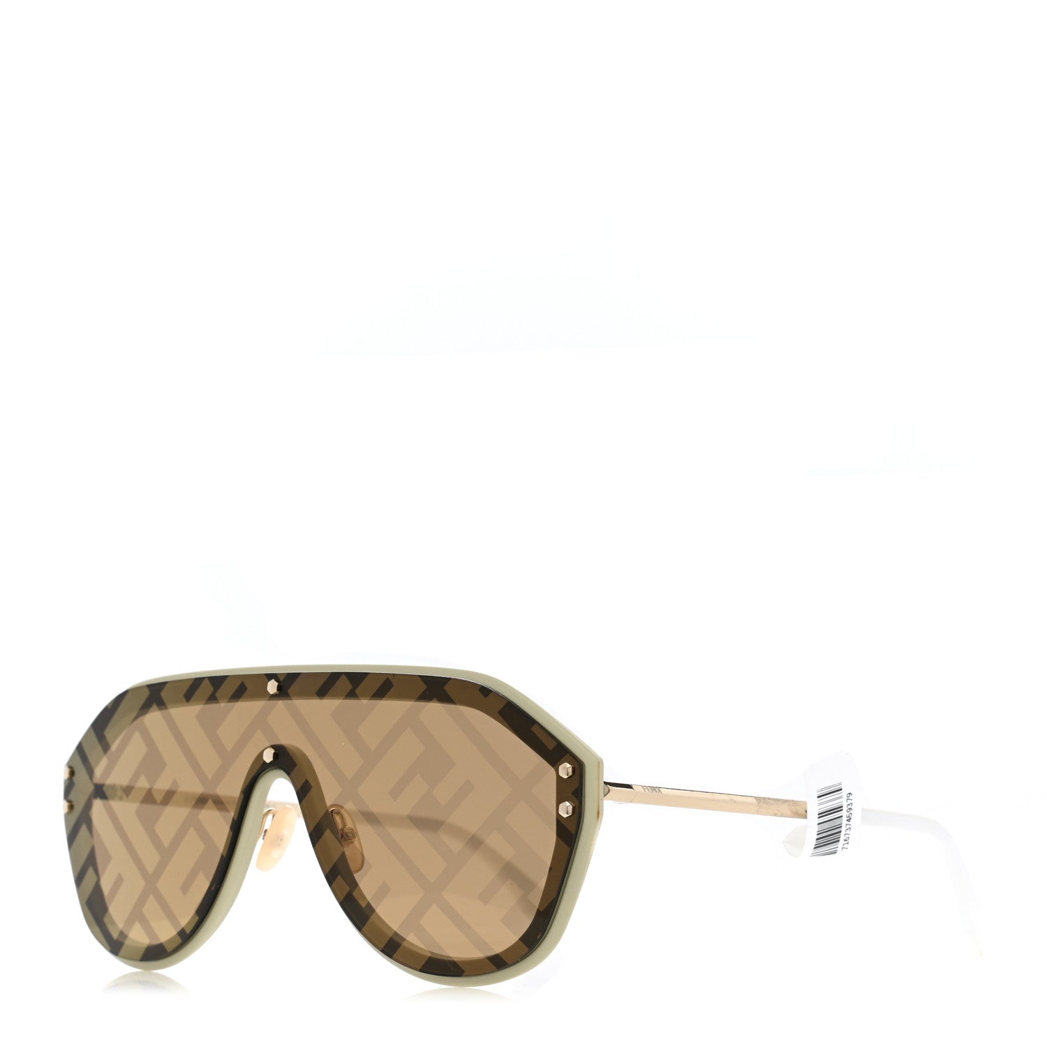 Fendi FF Fabulous Shield Sunglasses FF M0039/G/S White 1 of 7