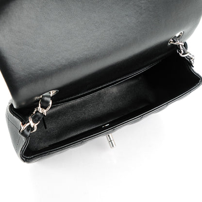 Chanel Lambskin Quilted Mini Rectangular Flap Black 5 of 8