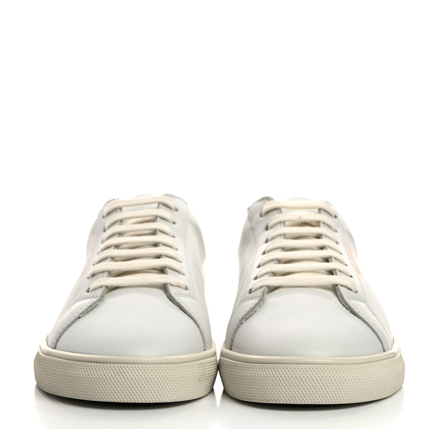 Saint Laurent Calfskin Andy Low Top Sneakers 36.5 Blanc Optique 2 of 9