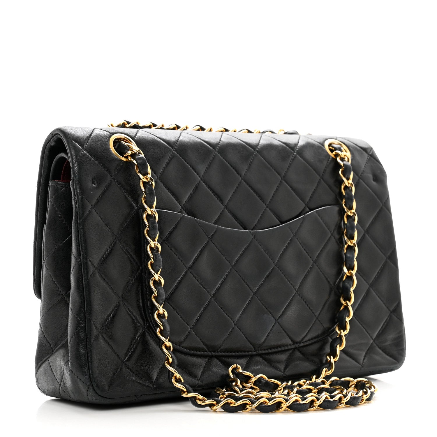 Chanel Lambskin Quilted Medium Double Flap Black 3 of 13