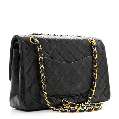 Chanel Lambskin Quilted Medium Double Flap Black 3 of 13