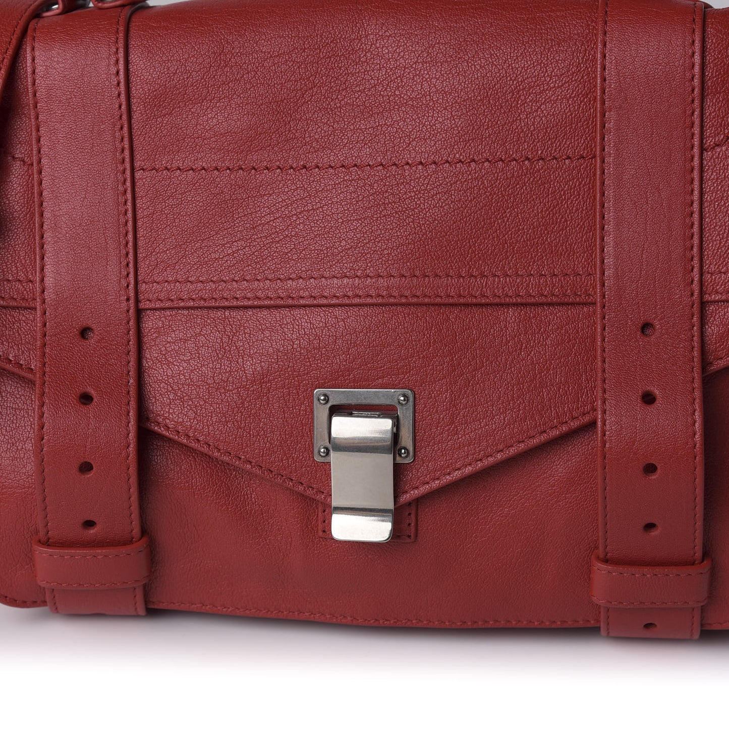 Lambskin Medium PS1 Satchel True Red