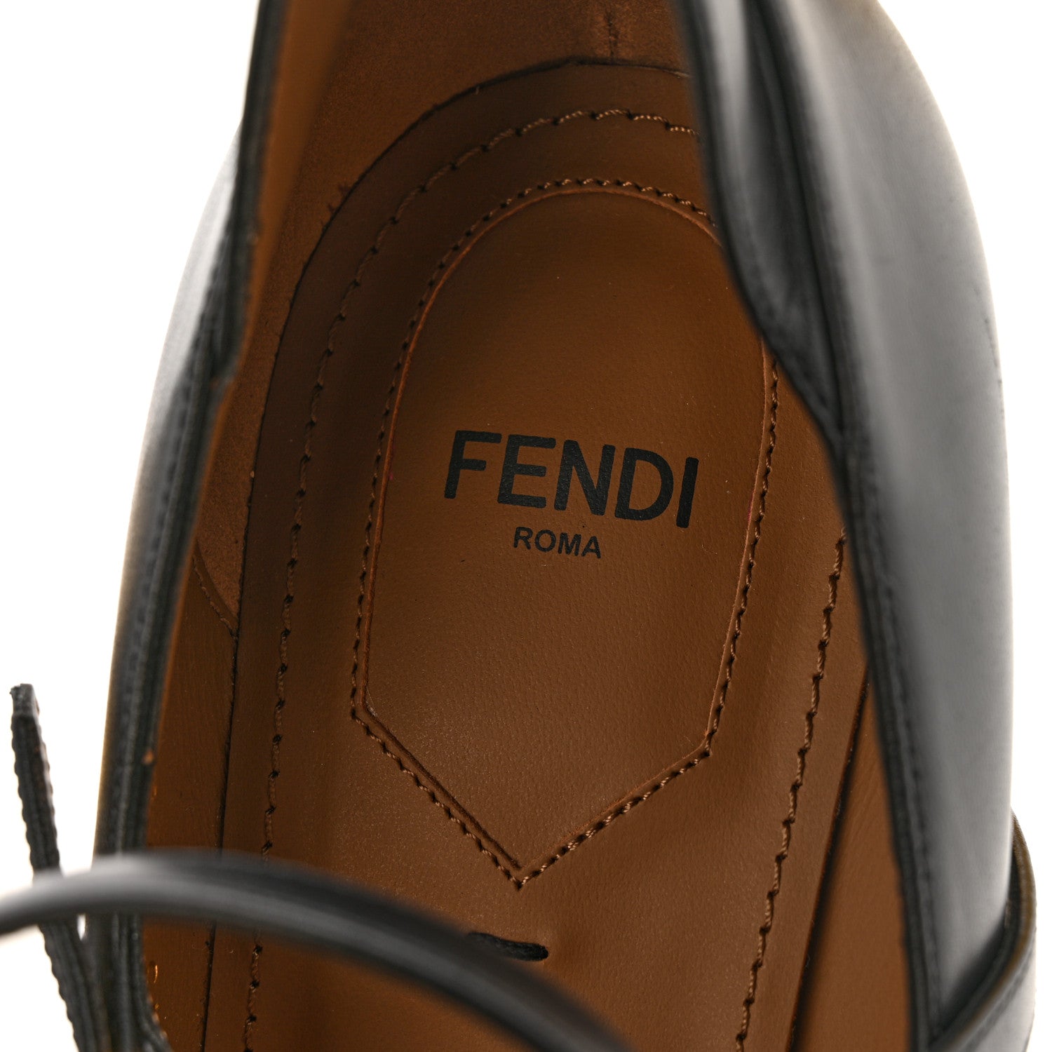 Fendi Vitello Delfina High Heel Pumps 39.5 Black 7 of 10