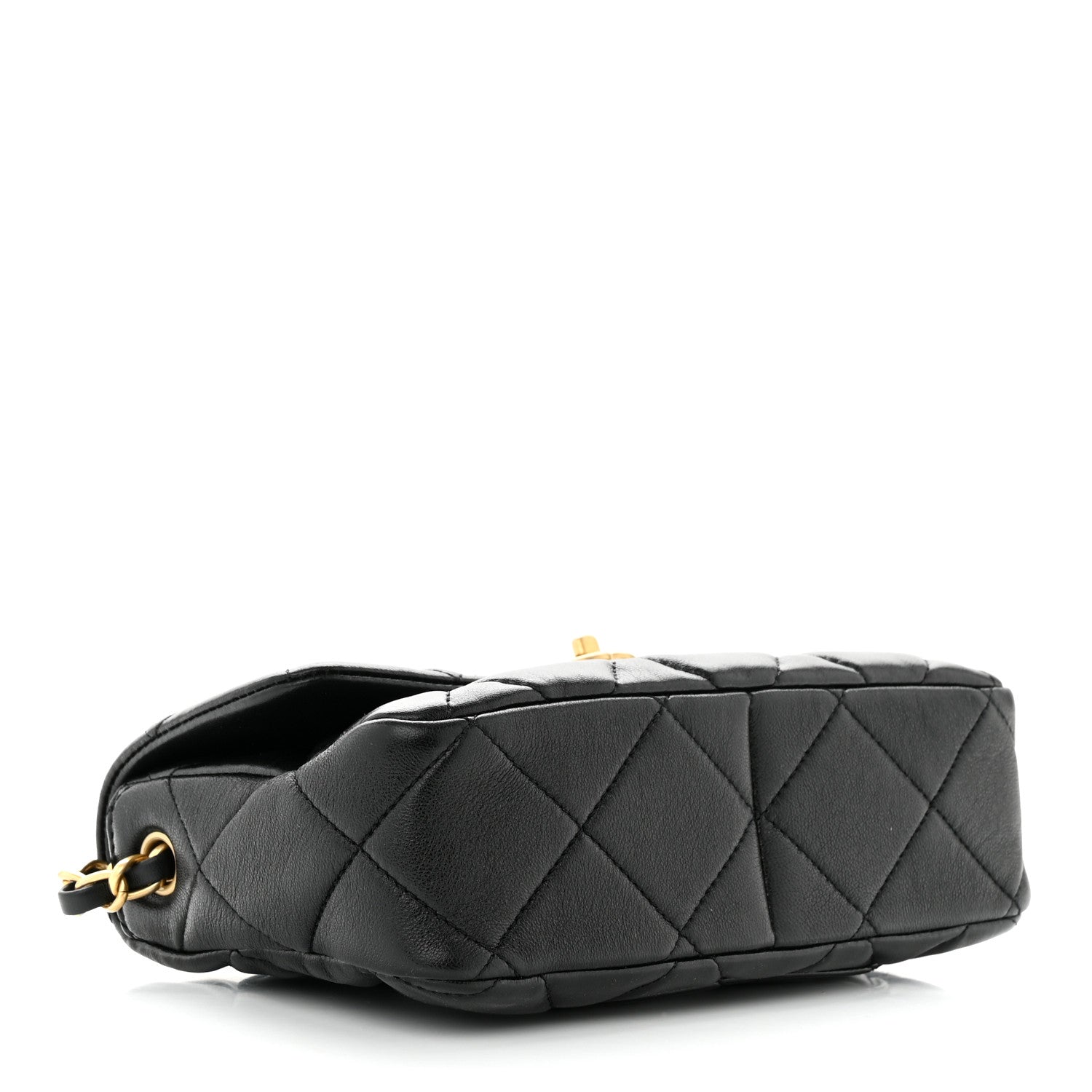 Chanel Lambskin Plexiglass Quilted Coco Love Flap Black 4 of 10