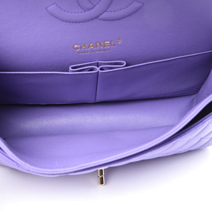 Chanel Caviar Quilted Medium Double Flap Purple 4 of 10