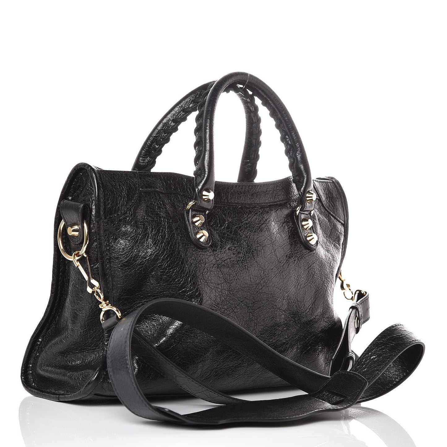 Agneau Classic Gold Hardware S City Black