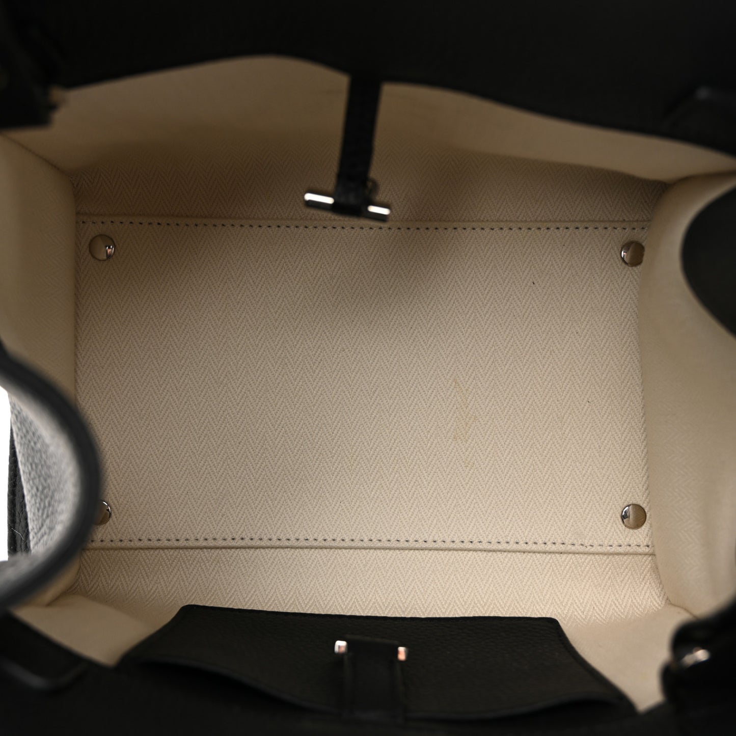 Grained Calfskin Soft Margaux 10 Bag Black