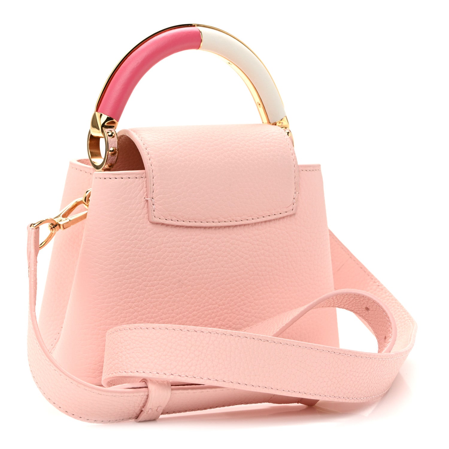 Louis Vuitton Taurillon Capucines Mini Bubble Gum Banane 3 of 9