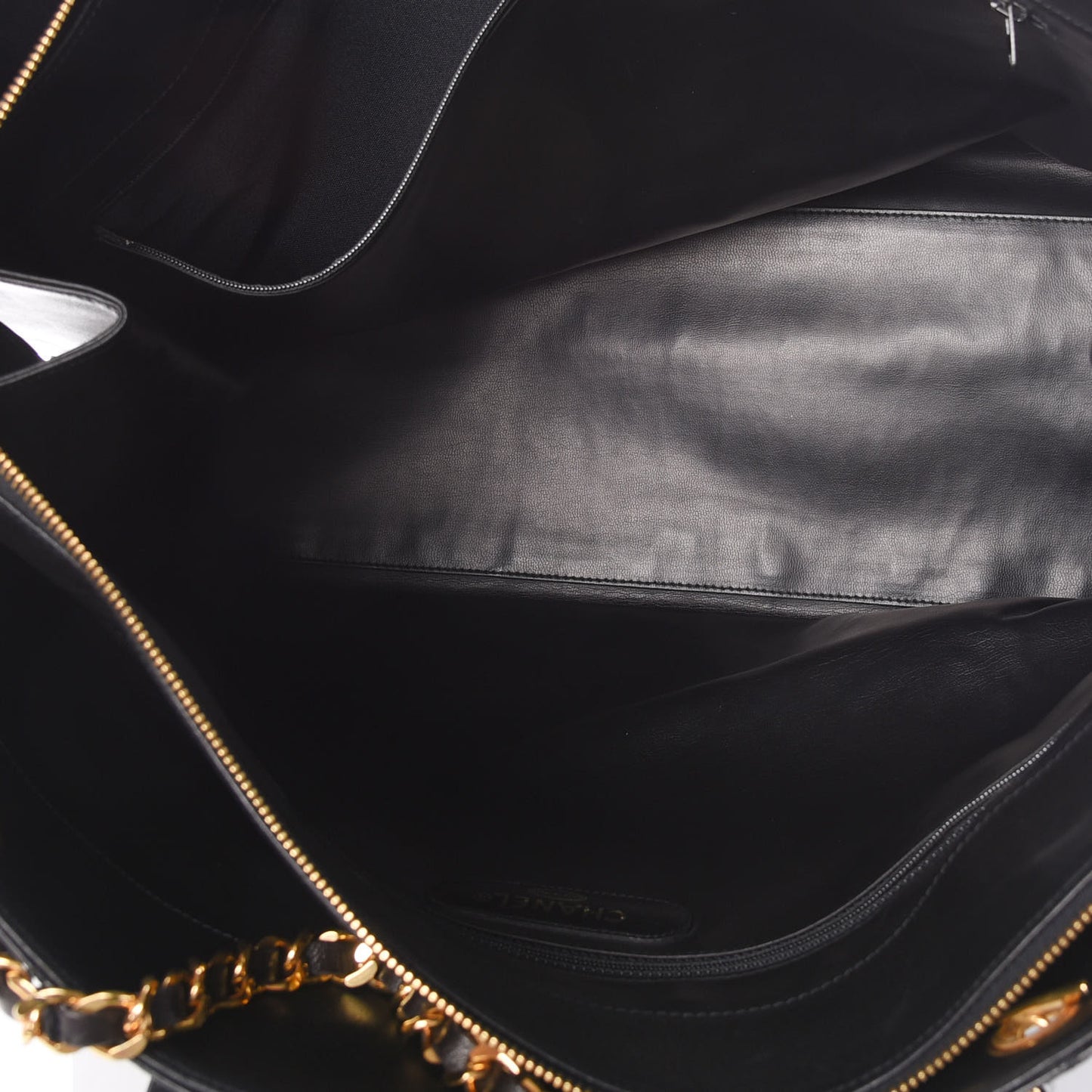 Calfskin Stitched XL Weekender Black