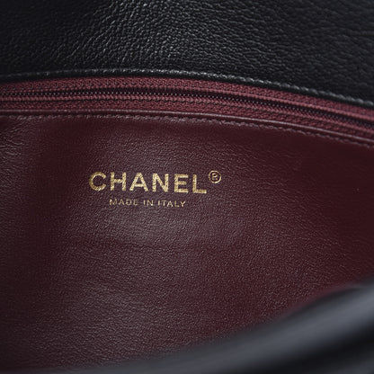 Chanel Shiny Goatskin Diagonal Quilted Small Flap Black 6 of 11