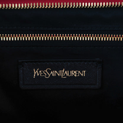 Saint Laurent Sheepskin Medium Cabas ChYc Red 6 of 7
