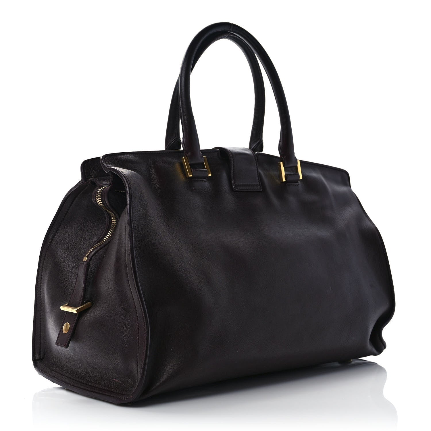 Saint Laurent Calfskin Medium Classic Y Cabas Bordeaux 3 of 13