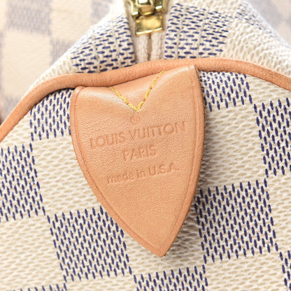 Louis Vuitton Damier Azur Speedy 30 6 of 11