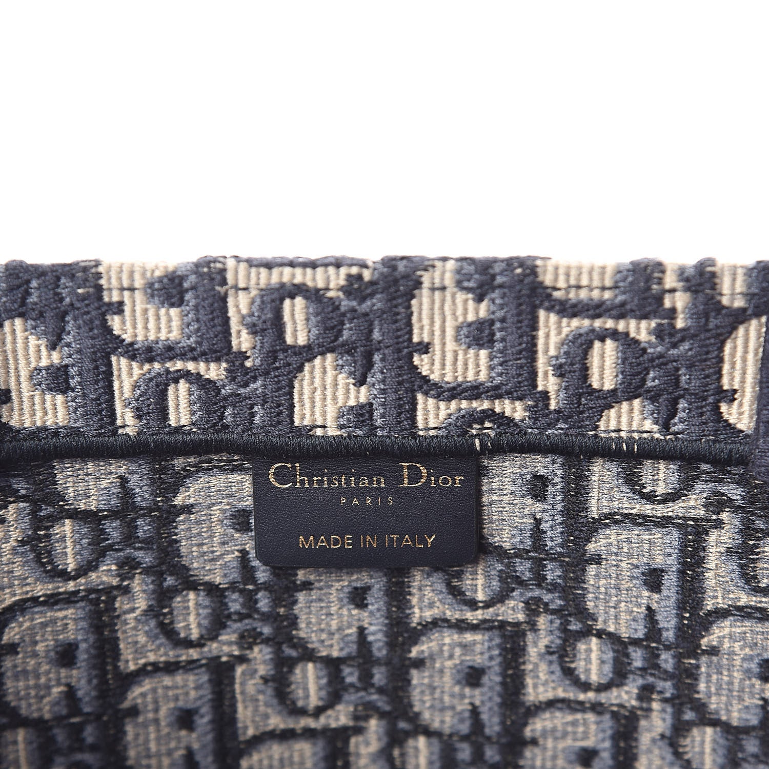 Christian Dior Oblique Book Tote Blue Multicolor 6 of 10