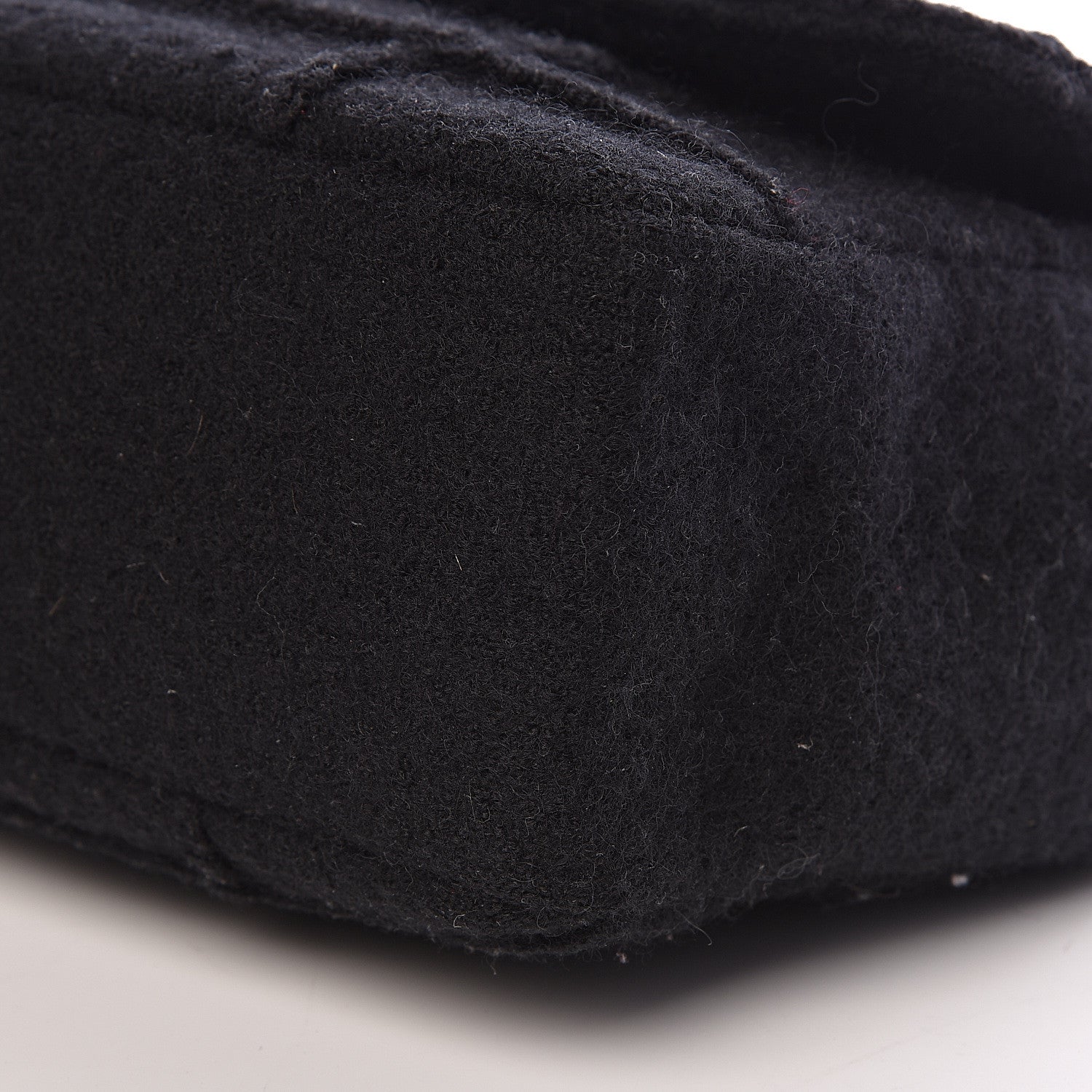 Chanel Wool Patchwork Mademoiselle Jumbo Flap Black 11 of 11