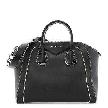 Givenchy Calfskin Contrast Stitched Medium Antigona Black 1 of 14