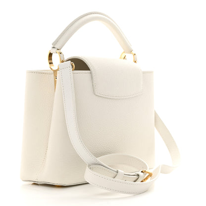 Louis Vuitton Taurillon Capucines BB Snow 3 of 10