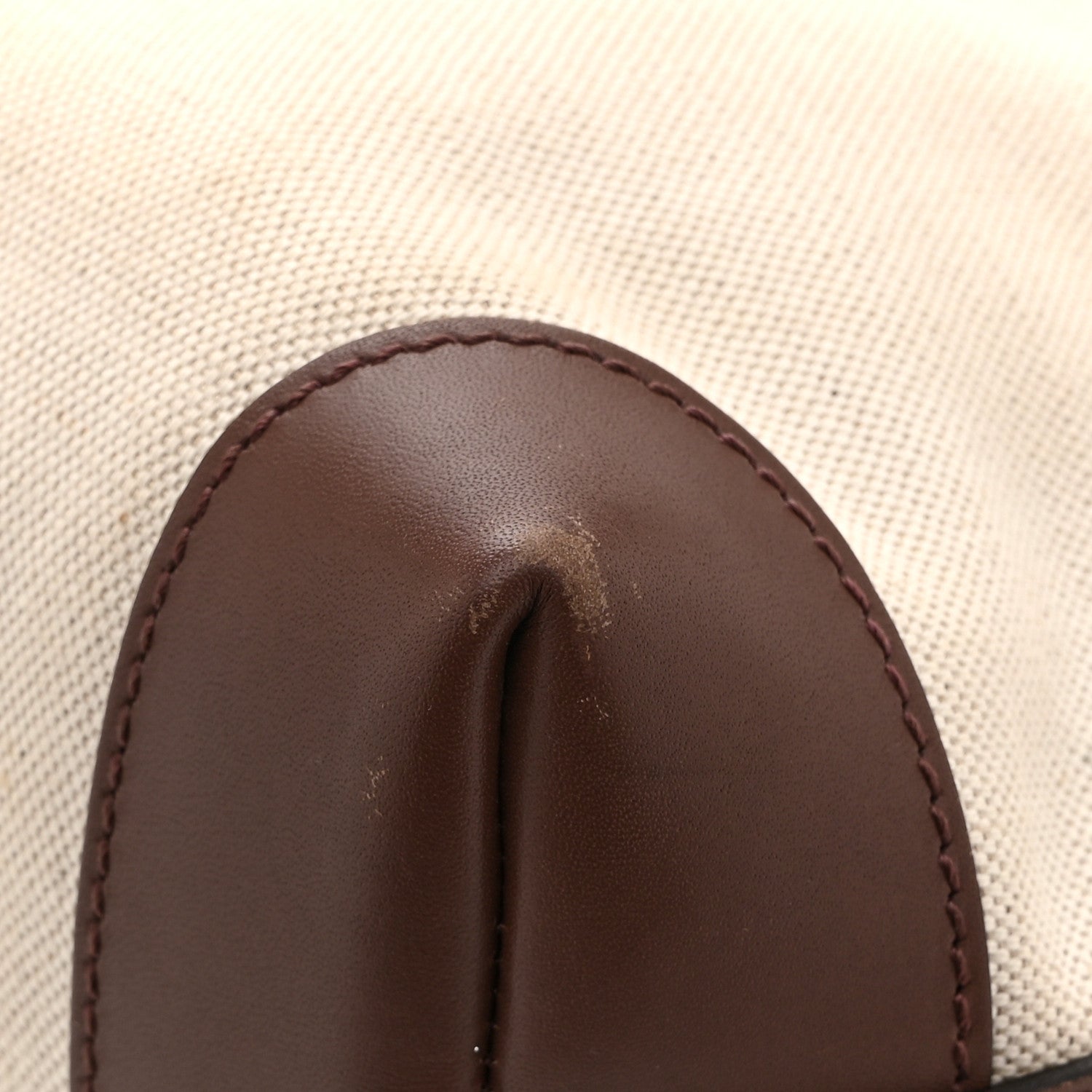 Gucci Canvas Calfskin Small Craft Tote Brown 15 of 17