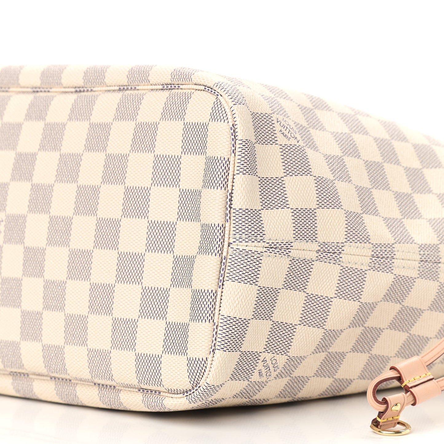 Damier Azur Neo Neverfull MM Rose Ballerine