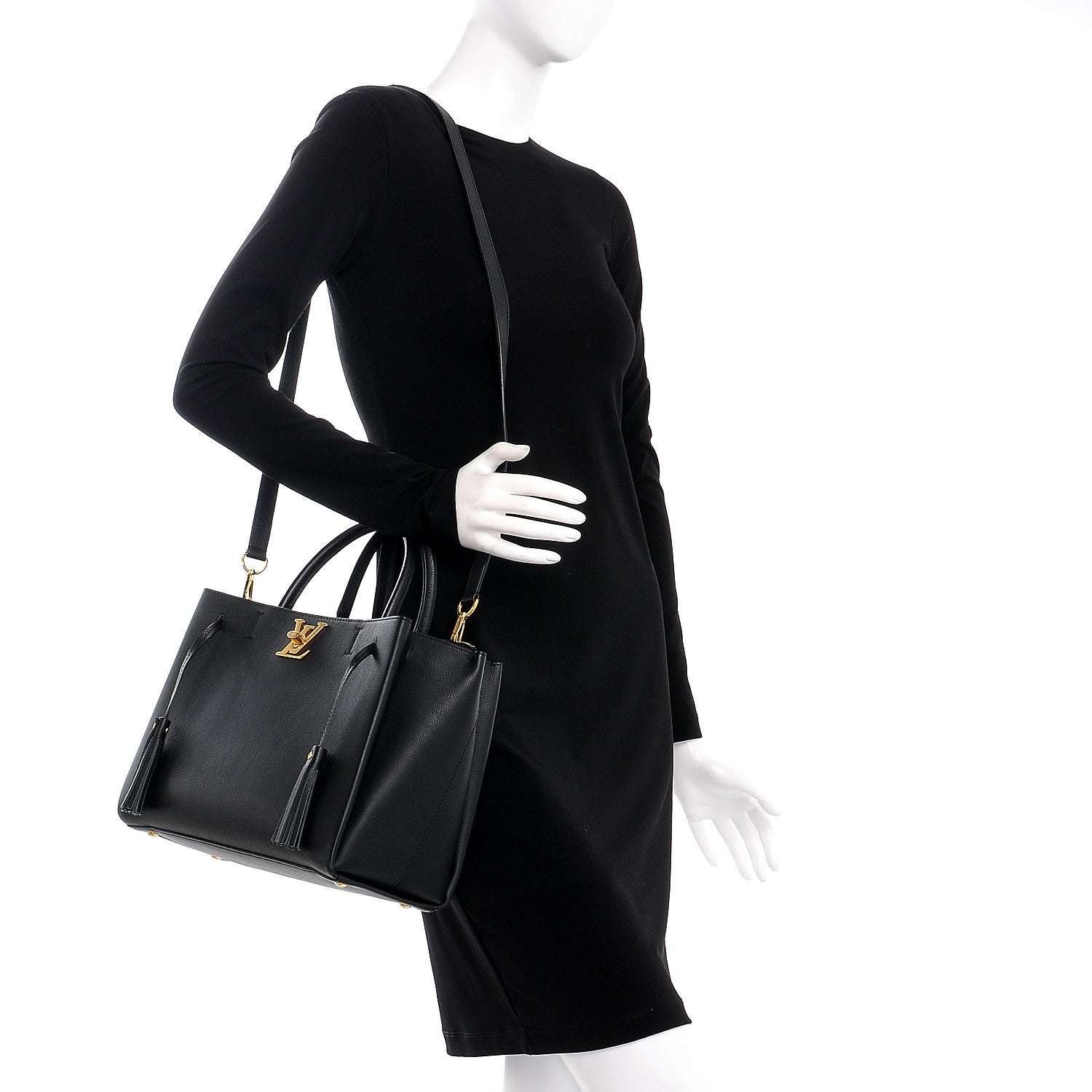 Louis Vuitton Calfskin Lockmeto Black 2 of 8