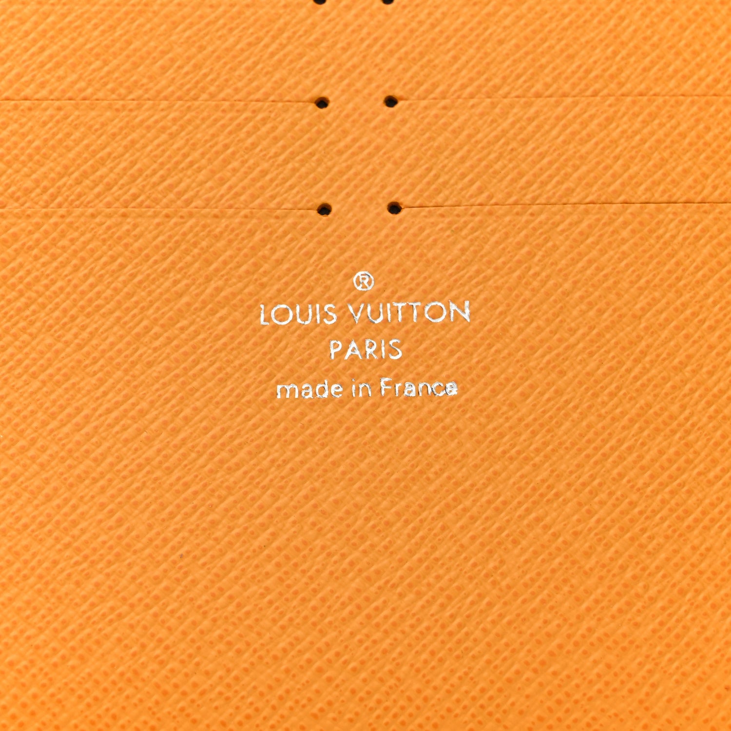 Louis Vuitton Calfskin Felicie Card Holder Insert Saffron Yellow 6 of 6