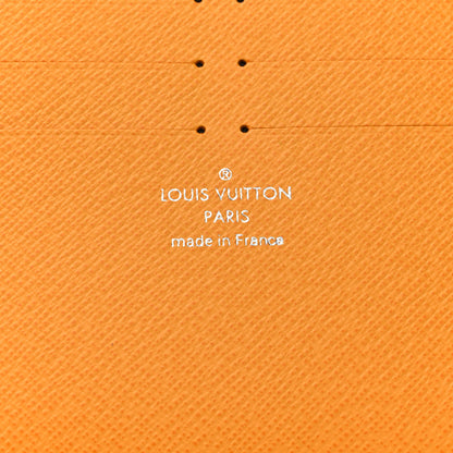 Louis Vuitton Calfskin Felicie Card Holder Insert Saffron Yellow 6 of 6