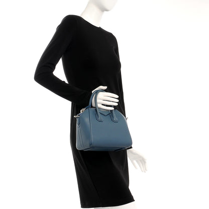 Givenchy Sugar Goatskin Mini Antigona Mineral Blue 3 of 8