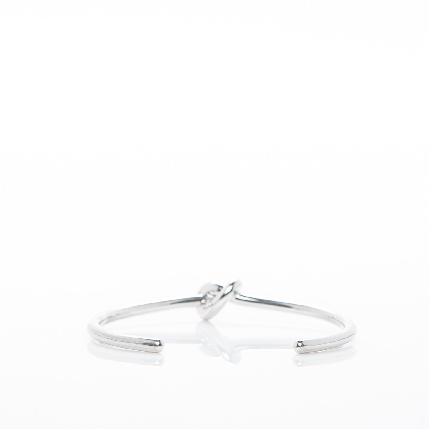 Extra Thin Knot Bracelet Large Silver