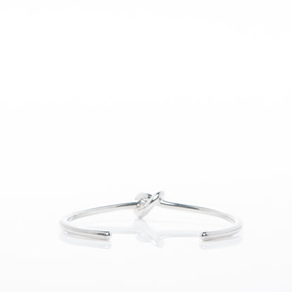 Celine Extra Thin Knot Bracelet Large Silver 3 of 4