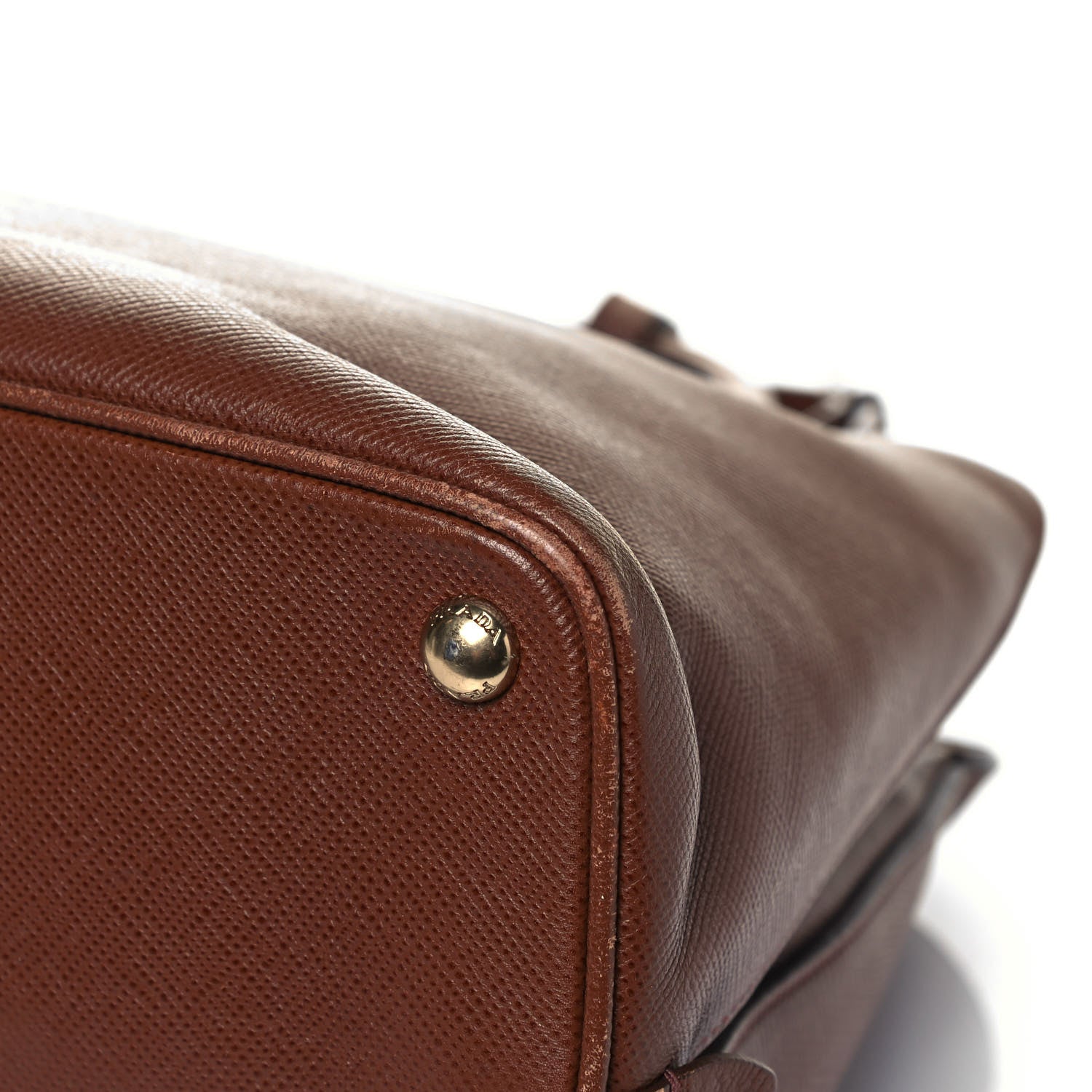 Prada Saffiano Cuir Open Promenade Tote Palissandro 9 of 15
