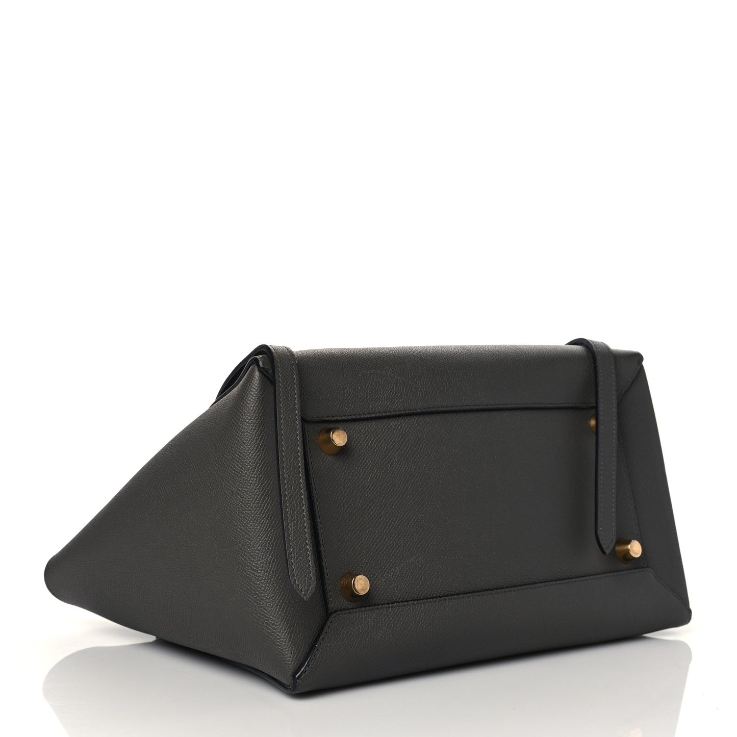 Grained Calfskin Mini Belt Bag Grey