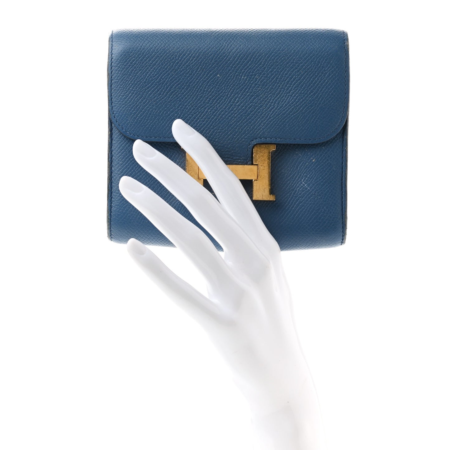 Epsom Constance Short Wallet Bleu Agate