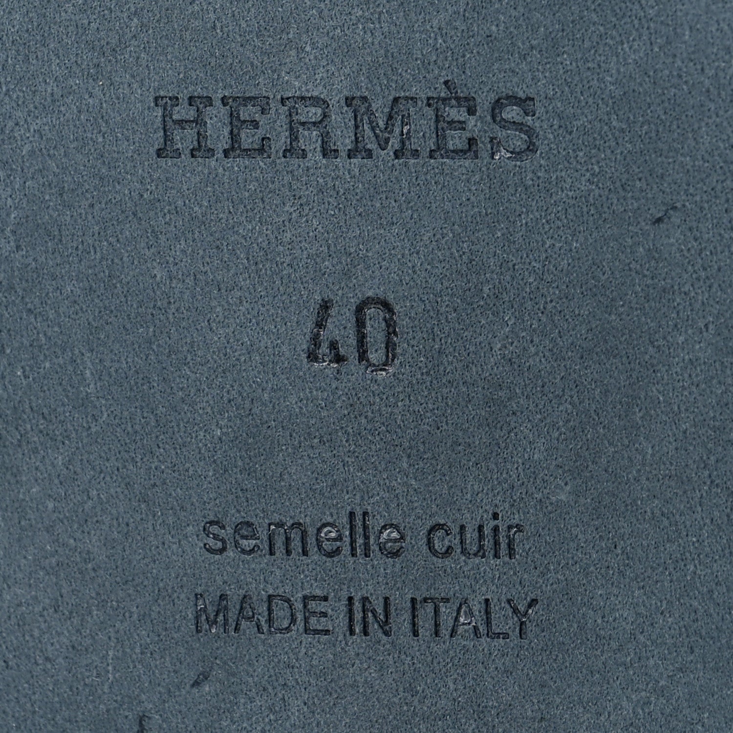 Hermes Denim Canvas Oran Sandals 40 Bleu Brut 6 of 9