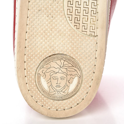 Versace Mens Calfskin Palazzo Idol High Top Sneakers 44 Red 15 of 16