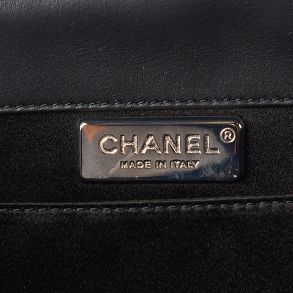 Chanel Patent Quilted Boy Flap Clutch Black 6 of 11