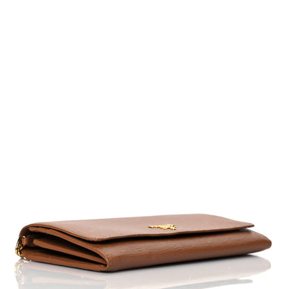 Prada Vitello Move Chain Wallet Caramel 4 of 9