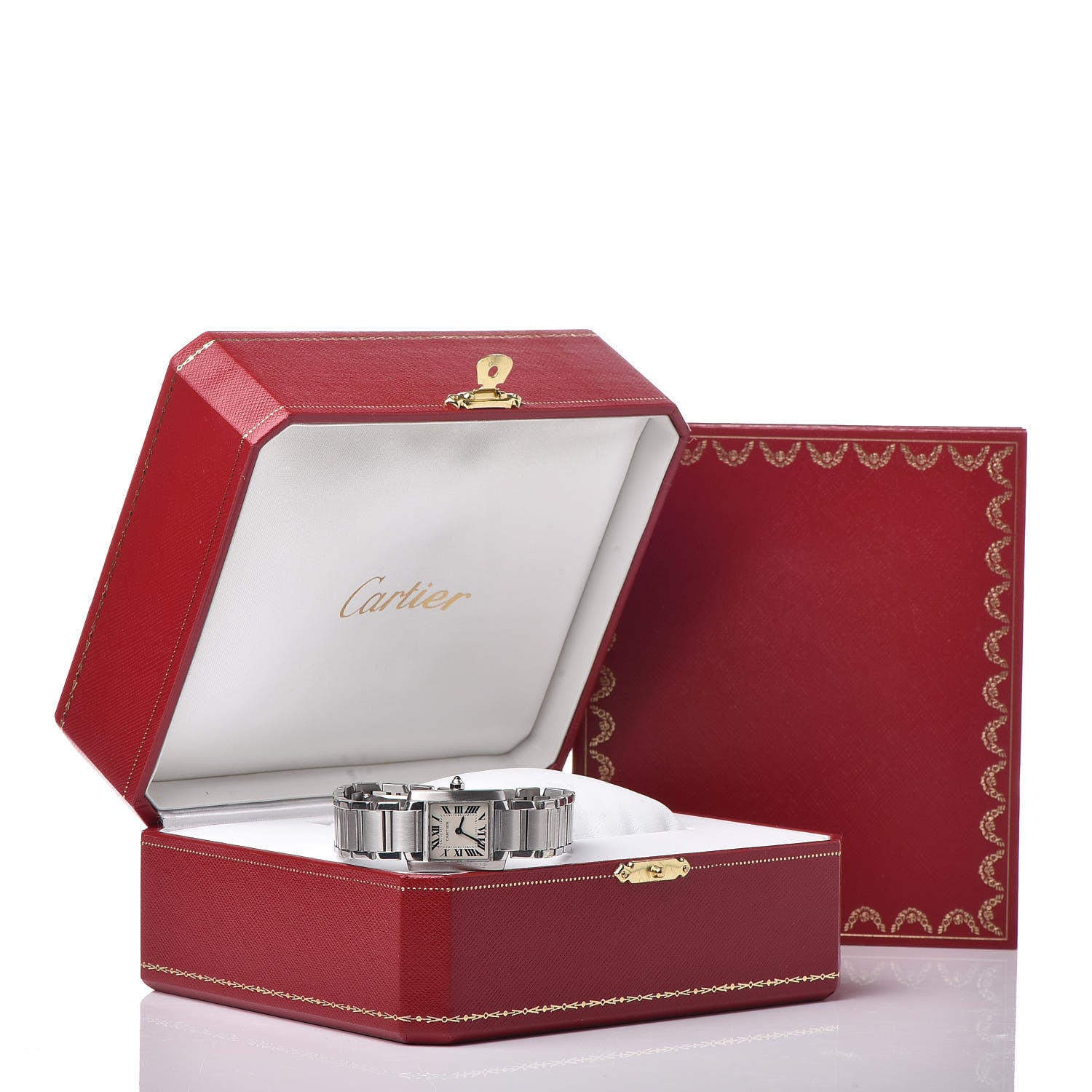 Cartier Stainless Steel 20mm Tank Francaise Quartz Watch 7 of 7