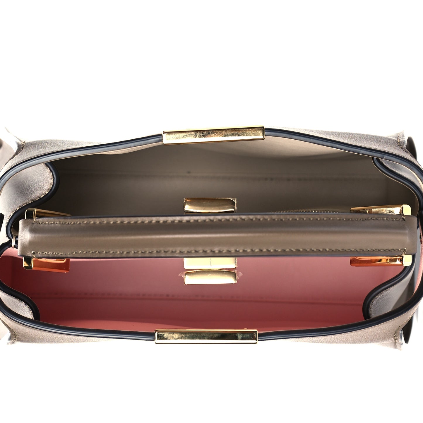 Vitello Tahiti Burro Bi-Color Medium Peekaboo Iconic Essentially Satchel Maya Camelia Confetto