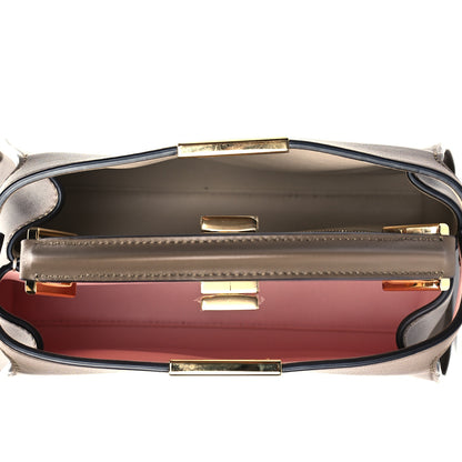 Fendi Vitello Tahiti Burro Bi-Color Medium Peekaboo Iconic Essentially Satchel Maya Camelia Confetto 4 of 9